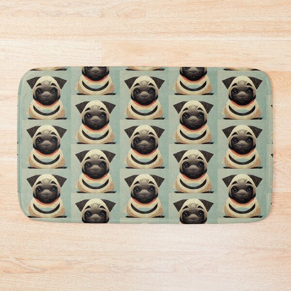 Item preview, Constructivism Artistic Pug Puppy Dog Painting Art Gift designed and sold by Guarddogdrive.