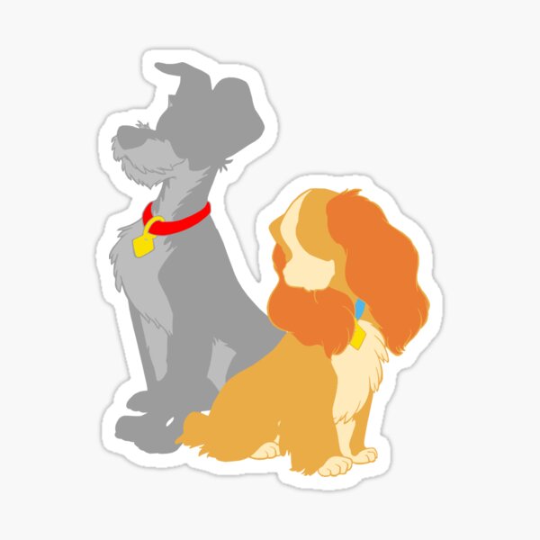 Two hounds Sticker