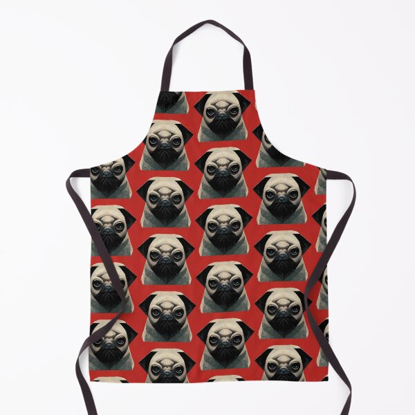 Item preview, Constructivism Artistic Serious Pug Dog Painting Art Gift designed and sold by Guarddogdrive.