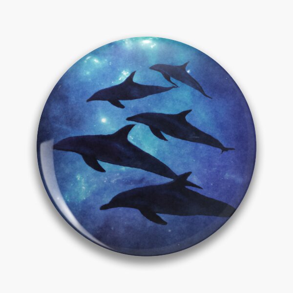 Item preview, School of dolphins swimming through the ocean designed and sold by tinytiger77.
