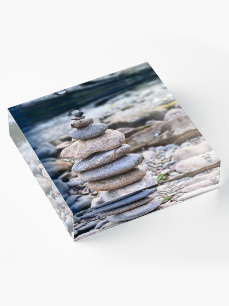 Thumbnail 4 of 5, Acrylic Block, Stacked Rocks designed and sold by RAdley21.