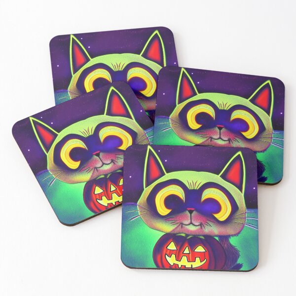 Item preview, Creepy Cute Halloween Cat - Halloween Ugly Cat designed and sold by artayki.