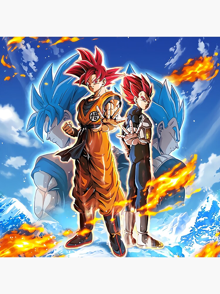 Goku and Vegeta (Super Saiyan God Super Saiyan)