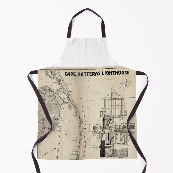 Item preview, Vintage Cape Hatteras Lighthouse Plan with Map designed and sold by Daniel Hagerman.