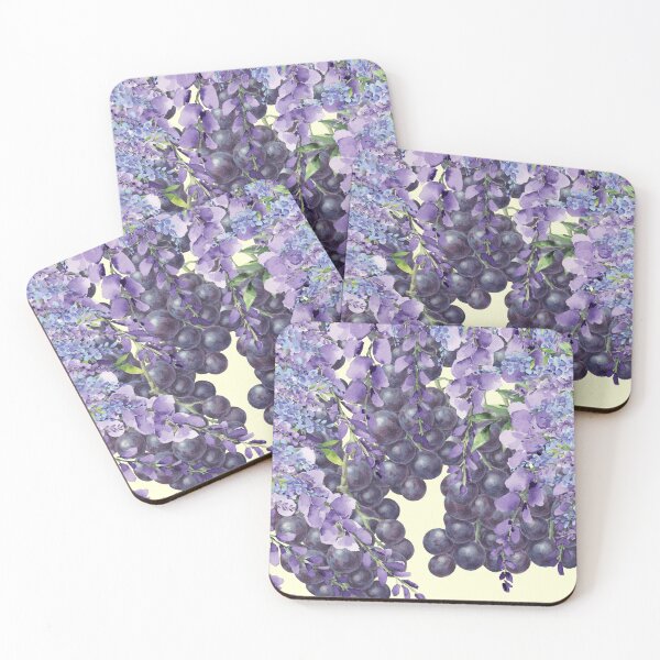 Item preview, purple grapes, grapes, fruit stickers,  designed and sold by quotefactory.