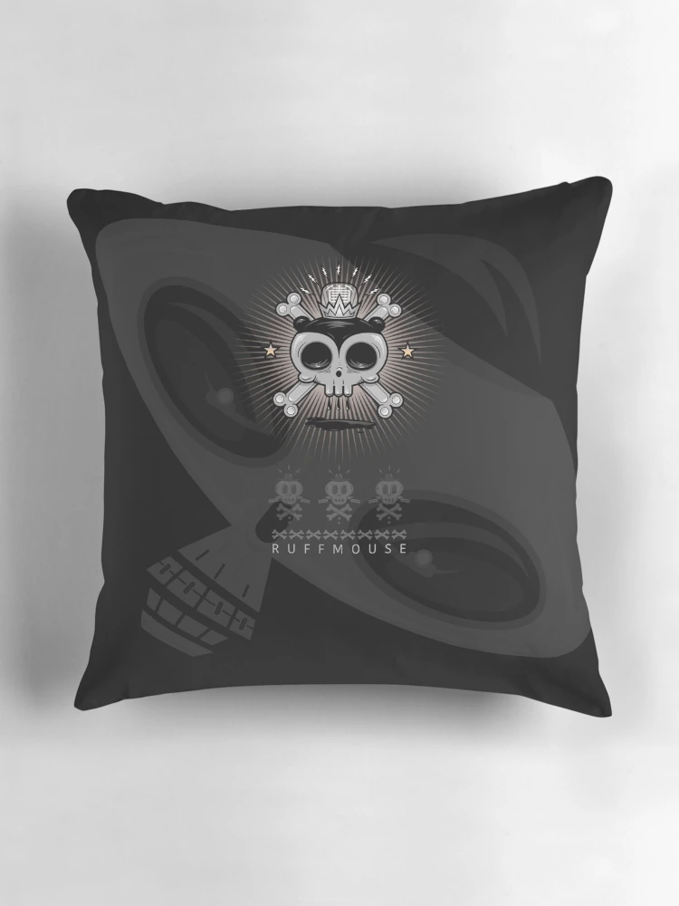 Aperçu 3 sur 4. Coussin avec l'œuvre Os de Ruffmouse créée et vendue par Ruffmouse.