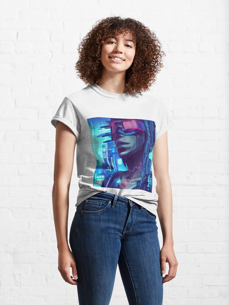 Thumbnail 4 of 7, Classic T-Shirt, Cyberpunk Edgerunners designed and sold by Bien Design.