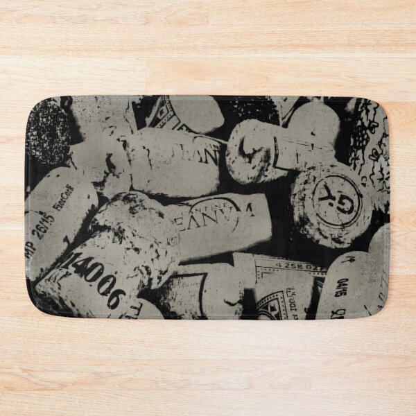 Item preview, Distressed Monochromatic Wine Cork Print designed and sold by DelynCreates.