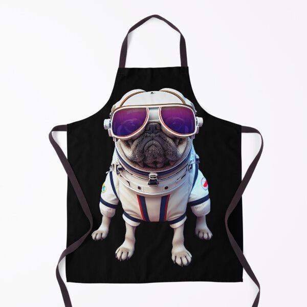 Item preview, Retro Space Astronaut Pug Dog designed and sold by ChasmicArt.