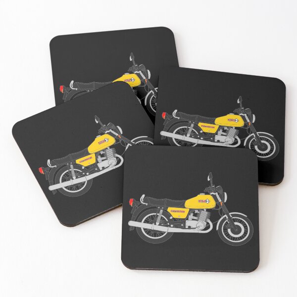 Item preview, MZ ETZ 250 motorbike two stroke yellow color designed and sold by EdimDesign.