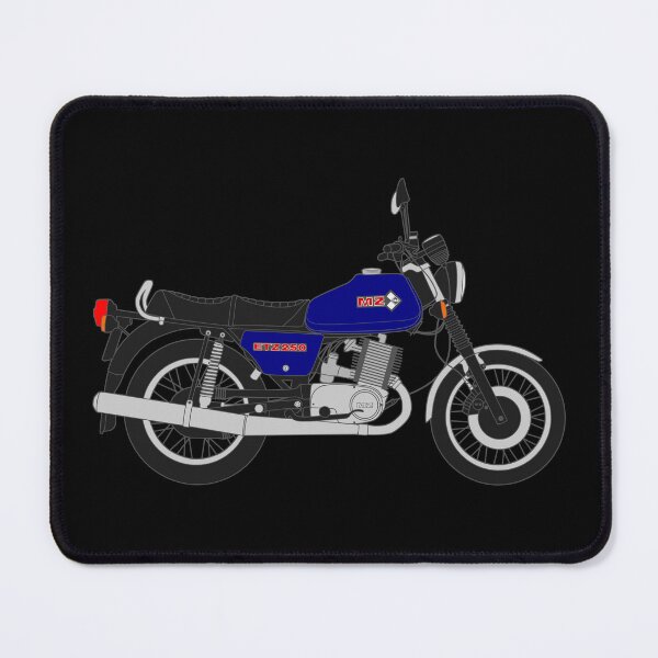 Item preview, MZ ETZ 250 motorbike two stroke blue color designed and sold by EdimDesign.