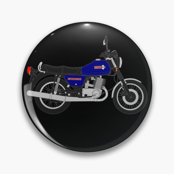 Item preview, MZ ETZ 250 motorbike two stroke blue color designed and sold by EdimDesign.