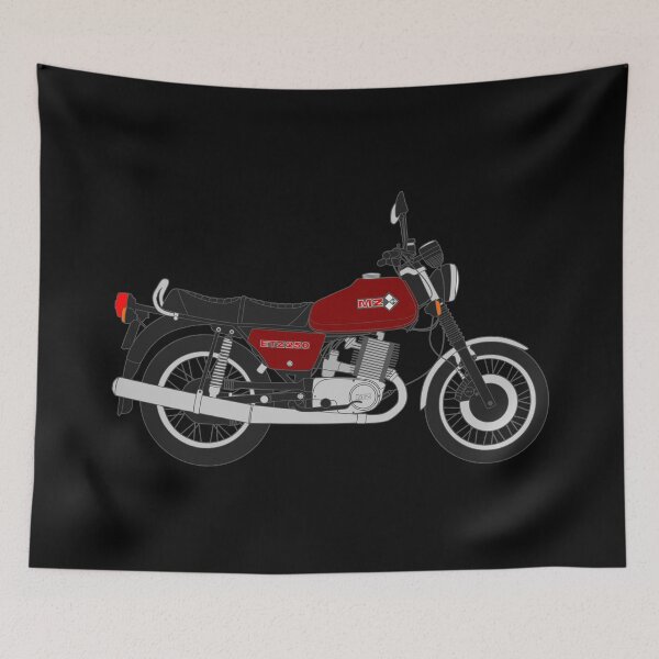 Item preview, MZ ETZ 250 motorbike two stroke bordeaux color designed and sold by EdimDesign.