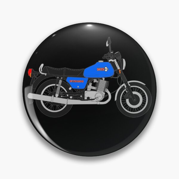 Item preview, MZ ETZ 250 motorbike two stroke blue color designed and sold by EdimDesign.