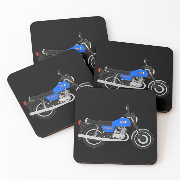 Item preview, MZ ETZ 250 motorbike two stroke blue color designed and sold by EdimDesign.