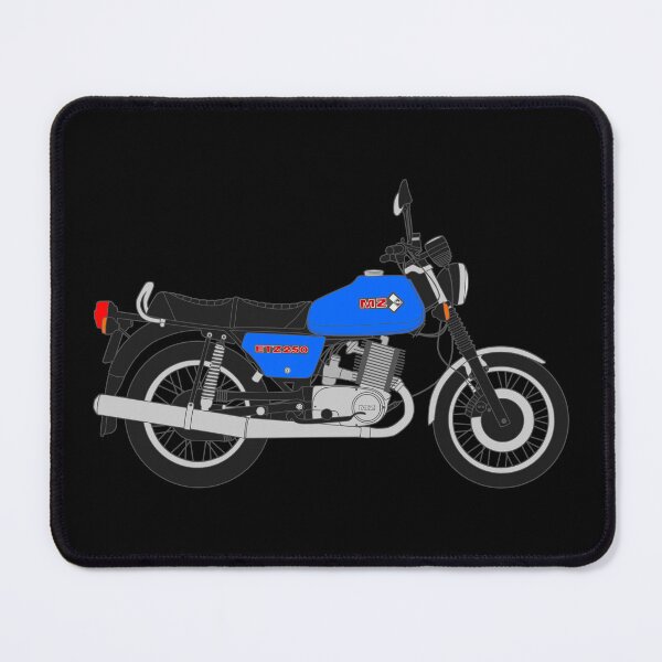 Item preview, MZ ETZ 250 motorbike two stroke blue color designed and sold by EdimDesign.