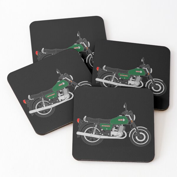 Item preview, MZ ETZ 250 motorbike two stroke green color designed and sold by EdimDesign.