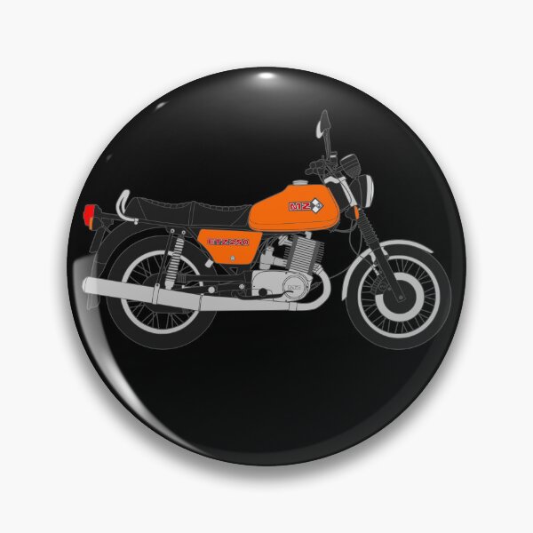Item preview, MZ ETZ 250 motorbike two stroke orange color designed and sold by EdimDesign.
