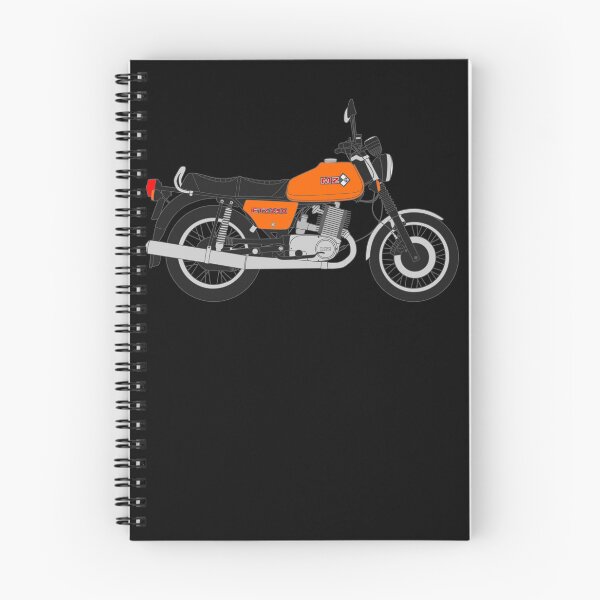Item preview, MZ ETZ 250 motorbike two stroke orange color designed and sold by EdimDesign.