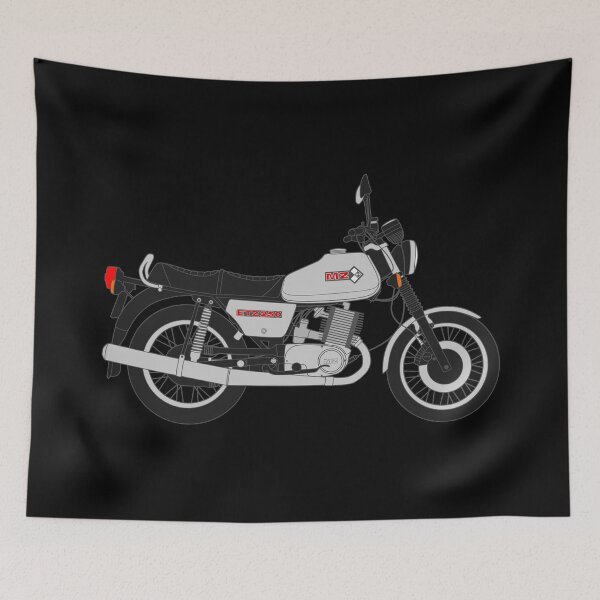 Item preview, MZ ETZ 250 motorbike two stroke silver color designed and sold by EdimDesign.