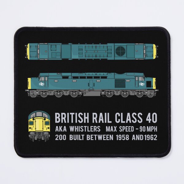 Item preview, British Rail Class 40 Whistler Locomotive Diagrams Gift designed and sold by Maljonic.