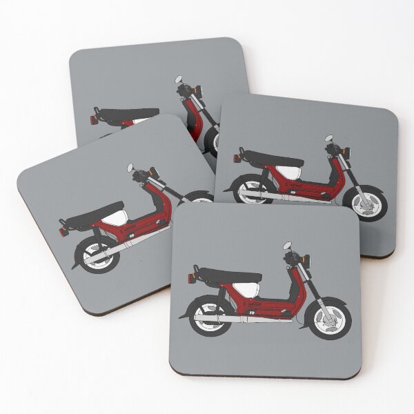 Item preview, Simson SR50 scooter wine red color designed and sold by EdimDesign.