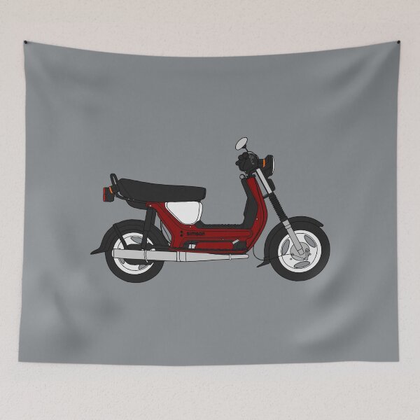 Item preview, Simson SR50 scooter wine red color designed and sold by EdimDesign.