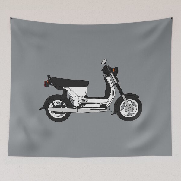 Item preview, Simson SR50 scooter white color designed and sold by EdimDesign.