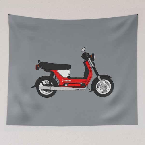 Item preview, Simson SR50 scooter red color designed and sold by EdimDesign.