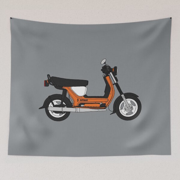 Item preview, Simson SR50 scooter orange color designed and sold by EdimDesign.