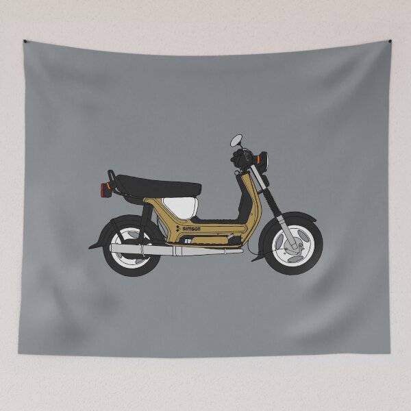 Item preview, Simson SR50 scooter gold color designed and sold by EdimDesign.