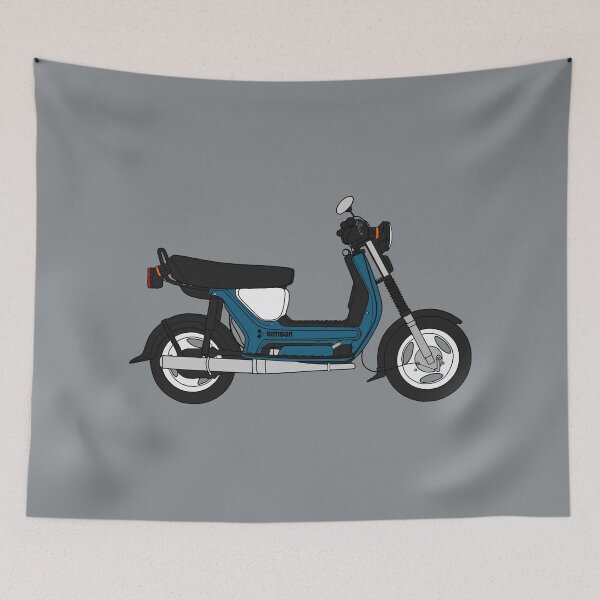 Item preview, Simson SR50 scooter blue green color designed and sold by EdimDesign.