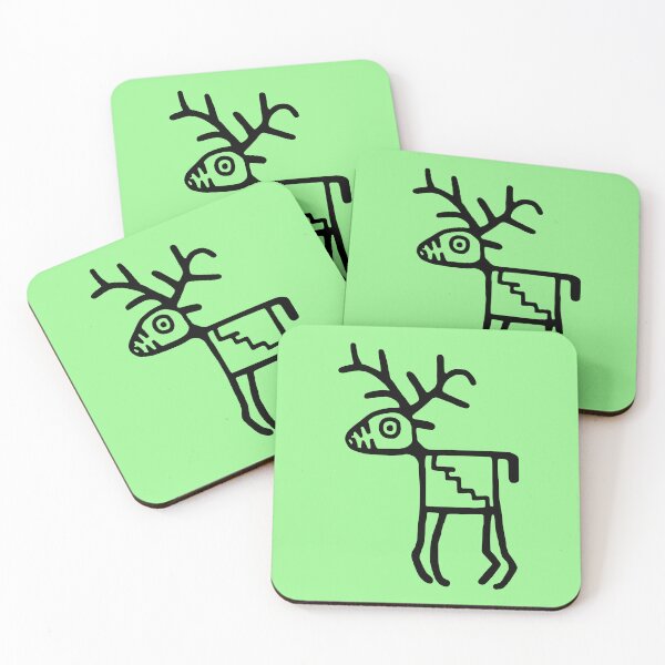 Item preview, Petroglyph Deer - black v2 designed and sold by Squirrel-Girl.