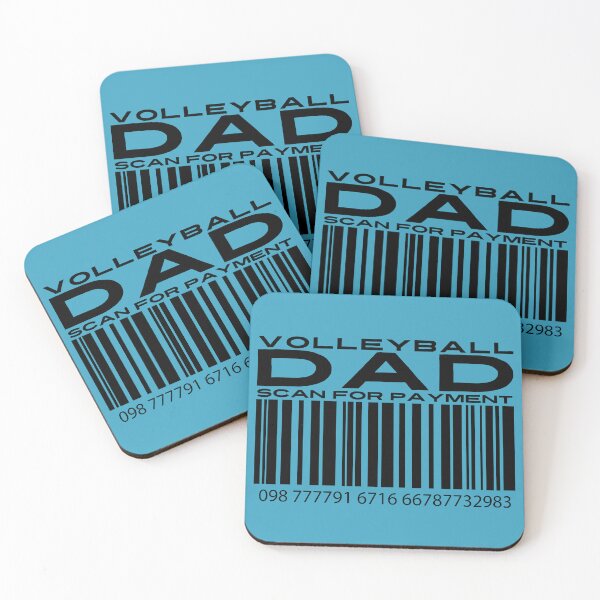 Item preview, Volleyball Dad Scan For Payment | Volleyball Parents | Competition Volleyball | Volleyball Dad | Barcode (White Lettering Available) designed and sold by Wavecrest Wearables.