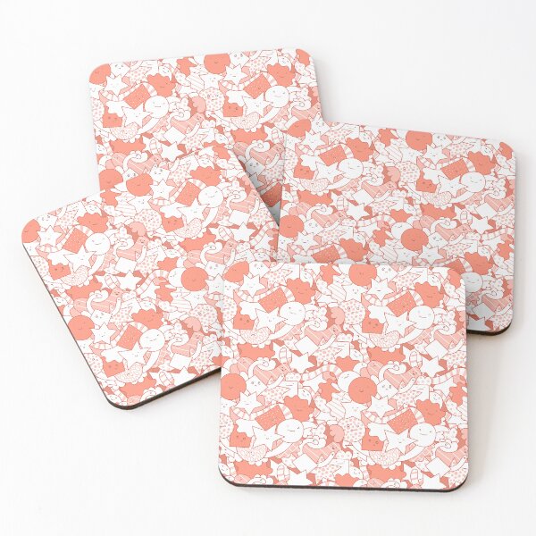 Item preview,  funny shapes characters pink designed and sold by Capictures.