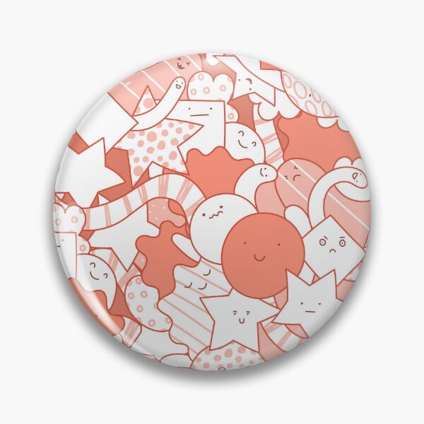 Item preview,  funny shapes characters pink designed and sold by Capictures.