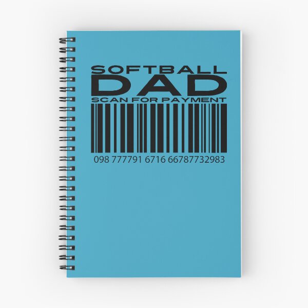 Item preview, Softball Dad Scan For Payment | Softball Daddy | Favorite Softball Player | Softball Dad | Barcode (White Lettering Available) designed and sold by Wavecrest Wearables.