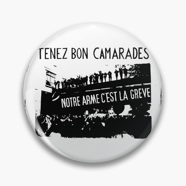 Item preview, Mai 68 Poster - HOLD ON COMRADES, OUR WEAPON IS THE STRIKE designed and sold by NEVERBOW.