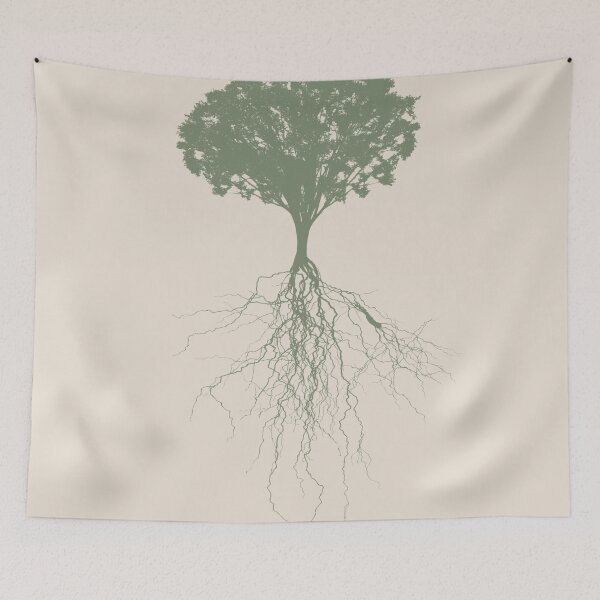 Item preview, Outline Tree of life Green - Tree Earth day 2021 - Earth day designs - tree of life hugger designed and sold by MinimalSketches.