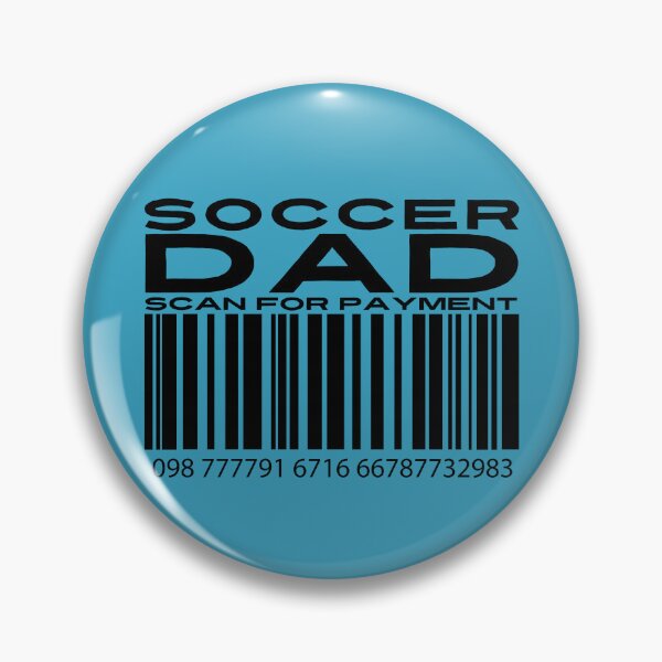 Item preview, Soccer Dad Scan For Payment | Soccer Dad | Soccer Support | Soccer Family | Barcode (White Lettering Available) designed and sold by Wavecrest Wearables.