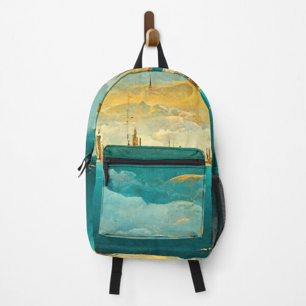Item preview, Surreal gold turquoise summer skyline designed and sold by Michael Bollin.