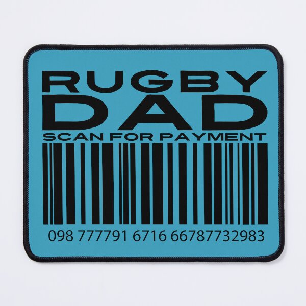 Item preview, Rugby Dad Scan For Payment | Rugby Dad | Rugby rules | Rugger | Ruck (White Lettering Available) designed and sold by Wavecrest Wearables.