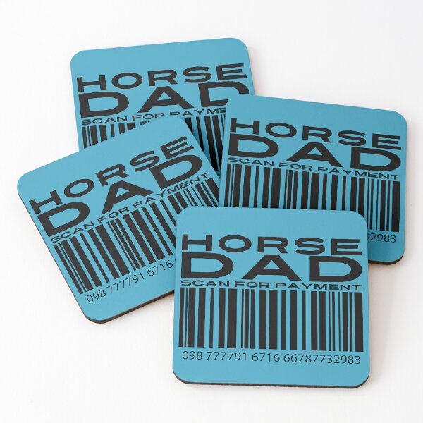 Item preview, Horse Dad Scan For Payment | Horse Dad | Equestrian Dad (White Lettering Available) designed and sold by Wavecrest Wearables.