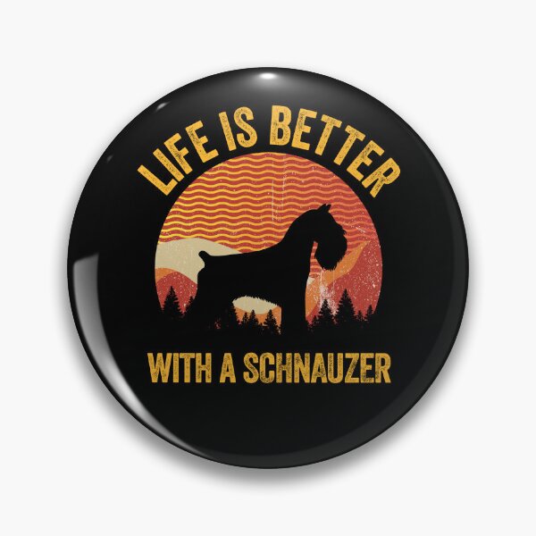 Item preview, Life Is Better With A Schnauzer Vintage Distressed Dog Gift  designed and sold by Guarddogdrive.