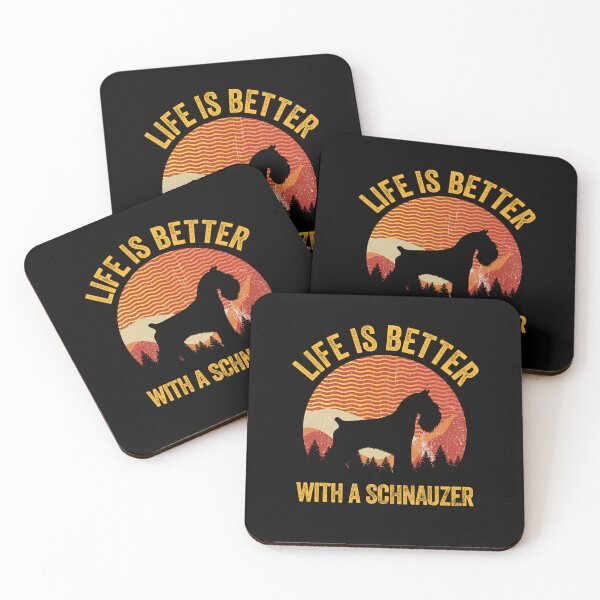 Item preview, Life Is Better With A Schnauzer Vintage Distressed Dog Gift  designed and sold by Guarddogdrive.