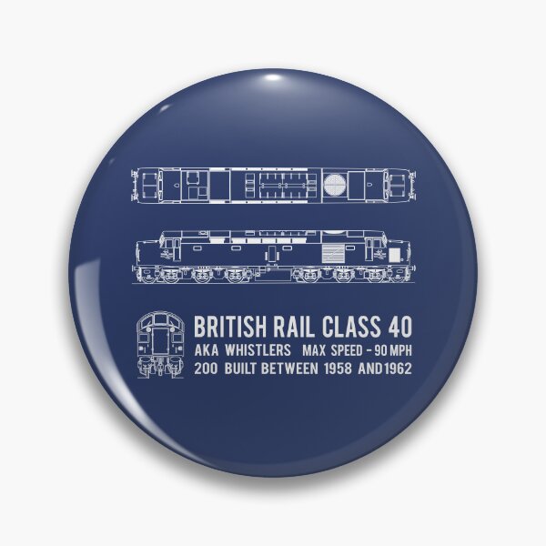 Item preview, British Rail Class 40 Whistler Locomotive Blueprint Diagrams Gift designed and sold by Maljonic.