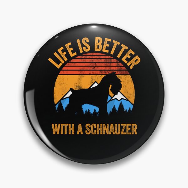 Item preview, Life Is Better With A Schnauzer Vintage Distressed Dog Gift  designed and sold by Guarddogdrive.