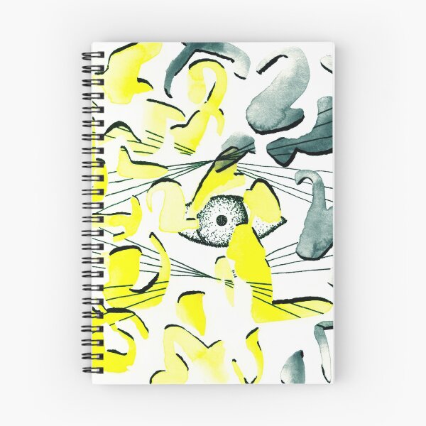 Item preview, Eyeball watercolor yellow and gray abstract shapes designed and sold by MantisArts.