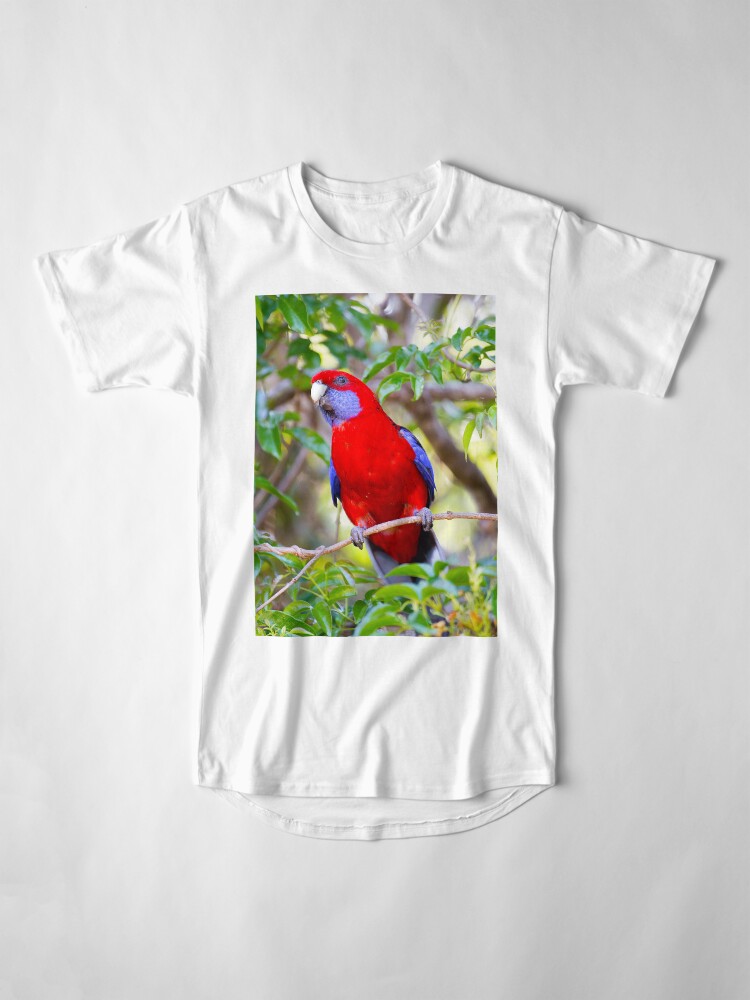 Alternate view of Crimson Rosella, Lamington National Park, Australia Long T-Shirt