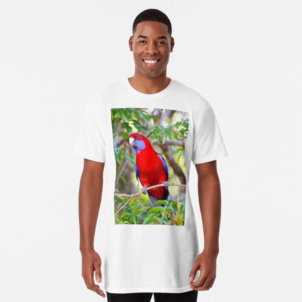 Crimson Rosella, Lamington National Park, Australia Long T-Shirt